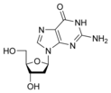 structure chimique de la désoxyguanosine