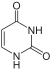 structure chimique de l'uracile